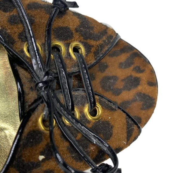 Beverly Feldman Leopard Play Along Heels Size 8M - Picture 8 of 12
